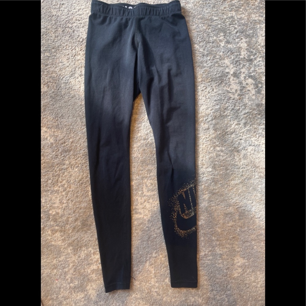 Nike Big Girl Cotton Blend Full Leg Leggings Sz XS